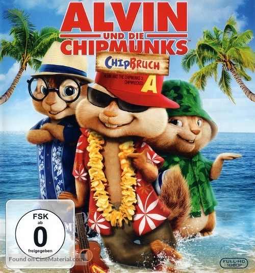 Alvin and the Chipmunks: Chipwrecked - German Blu-Ray movie cover