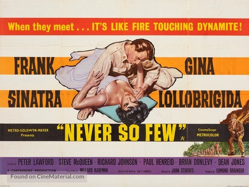 Never So Few - British Movie Poster