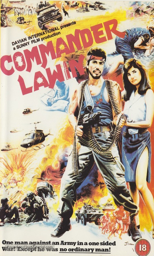 Commander Lawin - British VHS movie cover