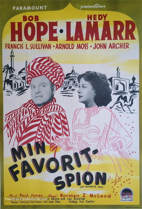 My Favorite Spy - Swedish Movie Poster