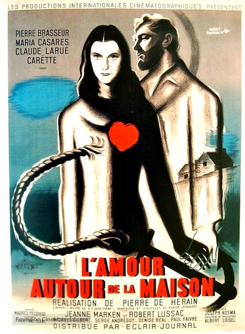 L&#039;amour autour de la maison - French Movie Poster