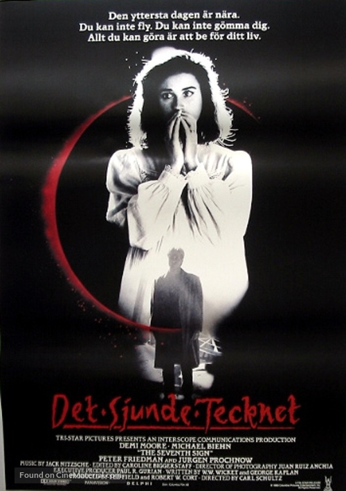 The Seventh Sign - Swedish Movie Poster