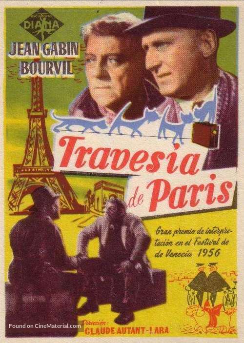 La travers&eacute;e de Paris - Spanish Movie Poster