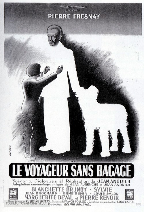 Voyageur sans bagages, Le - French Movie Poster