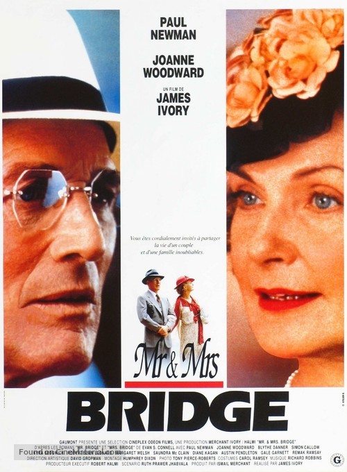 Mr. &amp; Mrs. Bridge - French Movie Poster