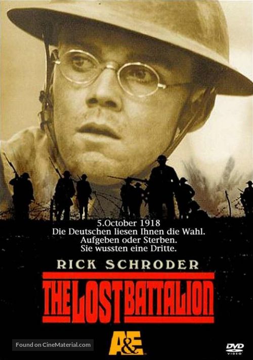 The Lost Battalion - German DVD movie cover