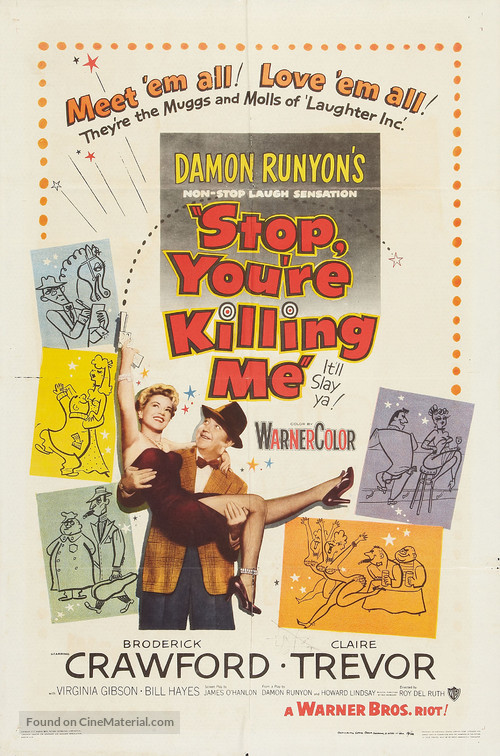 Stop, You&#039;re Killing Me - Theatrical movie poster