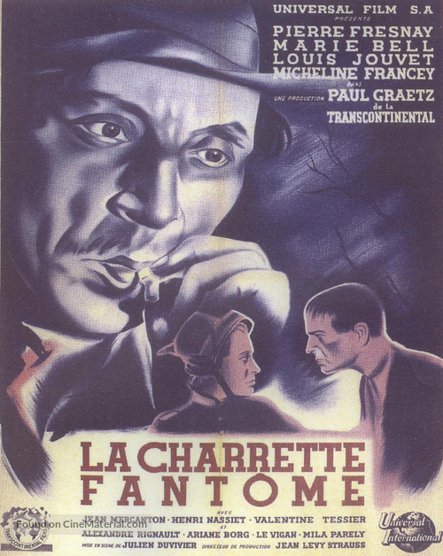 La charrette fant&ocirc;me - French Movie Poster