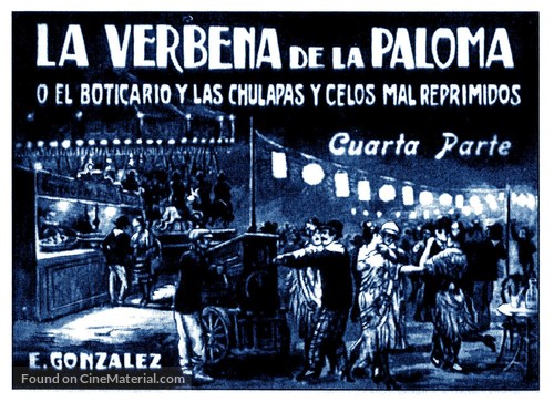 La verbena de la Paloma - Spanish Movie Poster