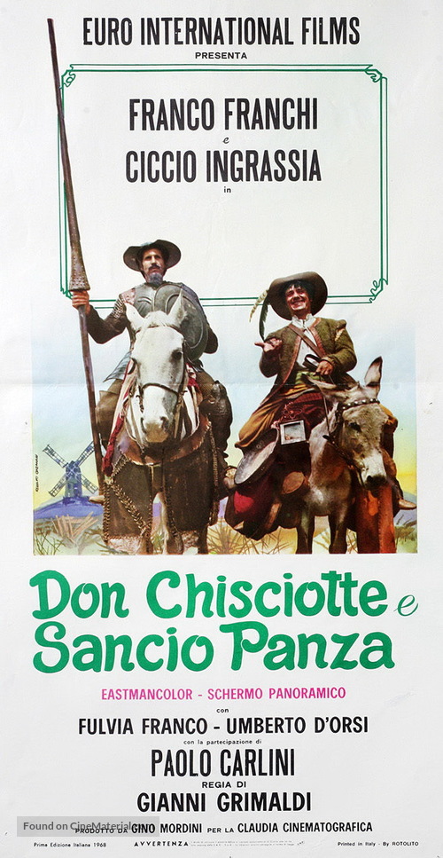 Don Chisciotte e Sancho Panza - Italian Movie Poster