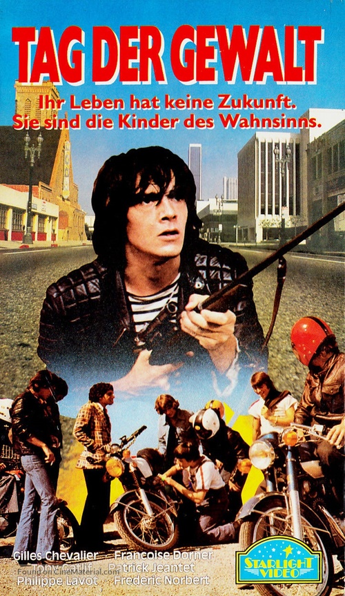 La rage au poing - German VHS movie cover
