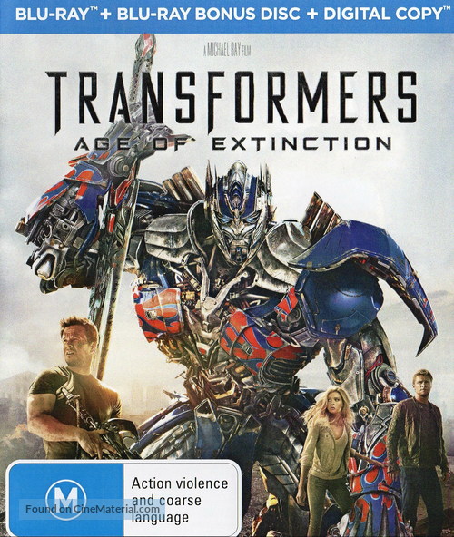 Transformers: Age of Extinction - Australian Blu-Ray movie cover