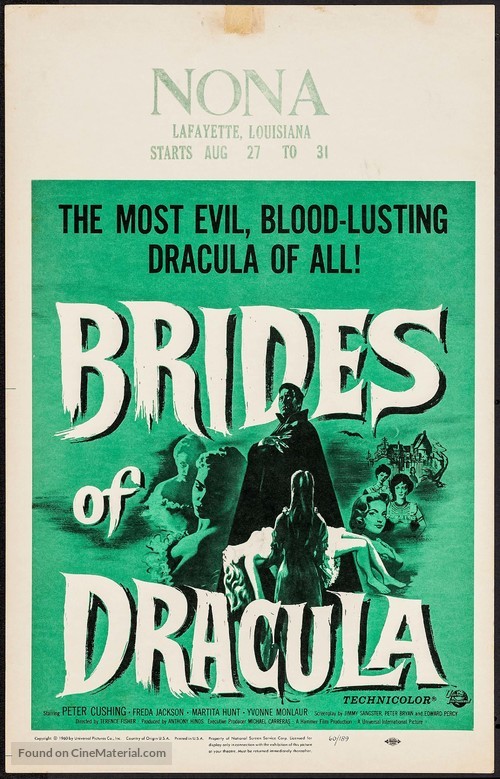 The Brides of Dracula - Movie Poster