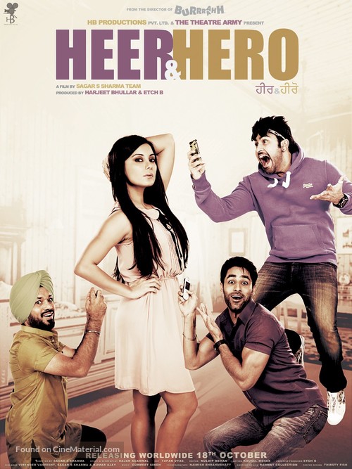 Heer &amp; Hero - Indian Movie Poster