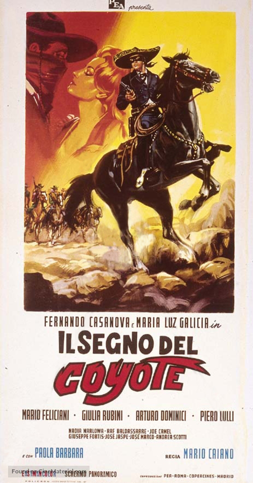 Il segno del coyote - Italian Movie Poster