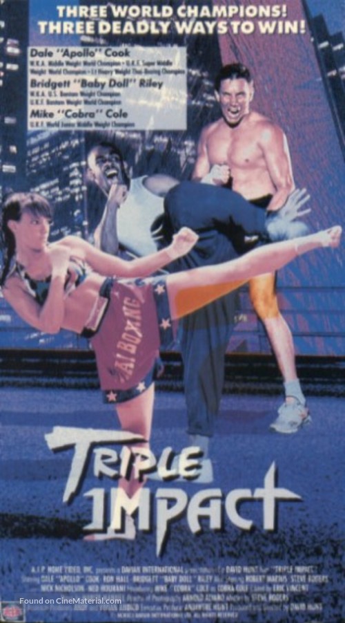 Triple Impact - VHS movie cover