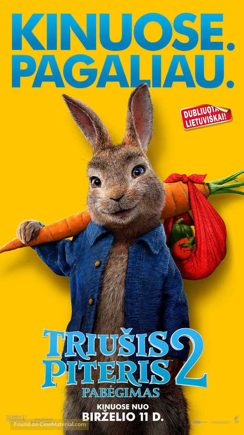 Peter Rabbit 2: The Runaway - Lithuanian Movie Poster