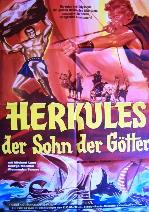Ulisse contro Ercole - German Movie Poster