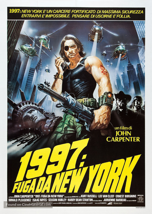 Escape From New York - Italian Theatrical movie poster
