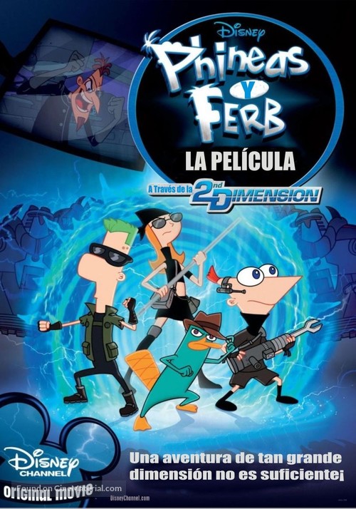 Phineas and Ferb: Across the Second Dimension - Spanish Movie Poster