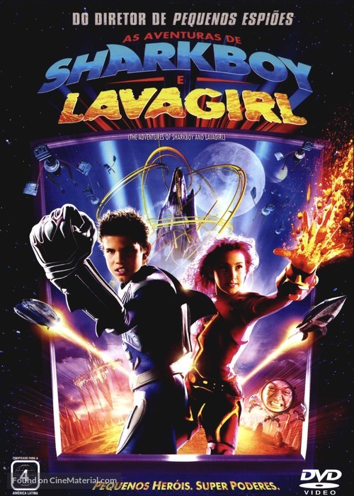 The Adventures of Sharkboy and Lavagirl 3-D - Brazilian DVD movie cover