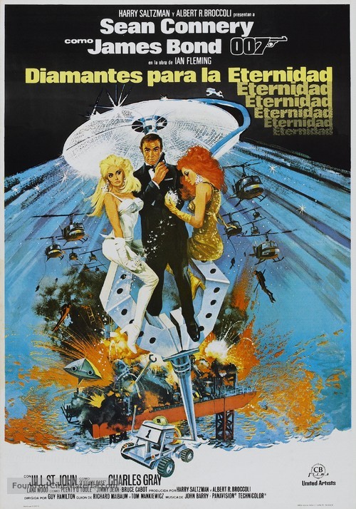 Diamonds Are Forever - Spanish Theatrical movie poster
