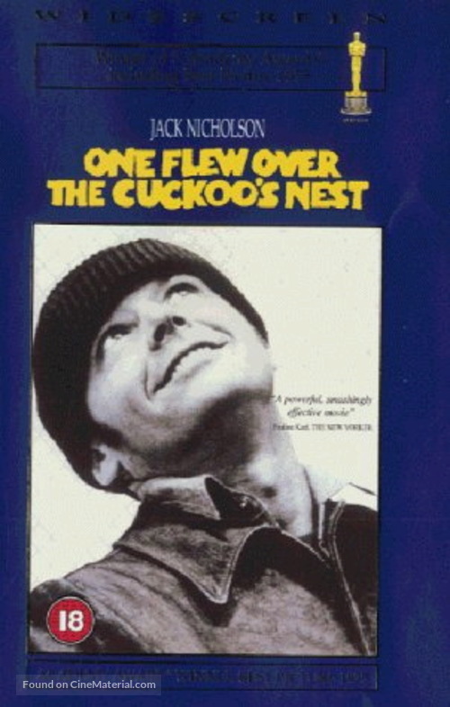 One Flew Over the Cuckoo&#039;s Nest - British VHS movie cover