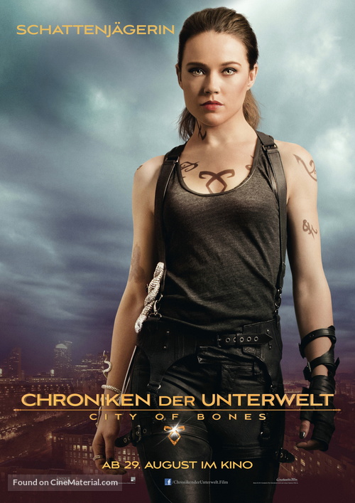 The Mortal Instruments: City of Bones - German Movie Poster