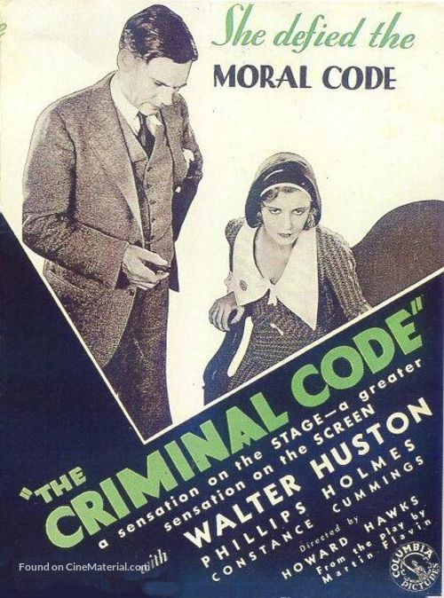 The Criminal Code - Movie Poster
