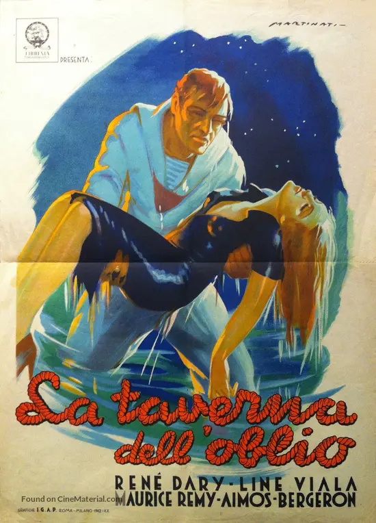 Le caf&eacute; du port - Italian Movie Poster