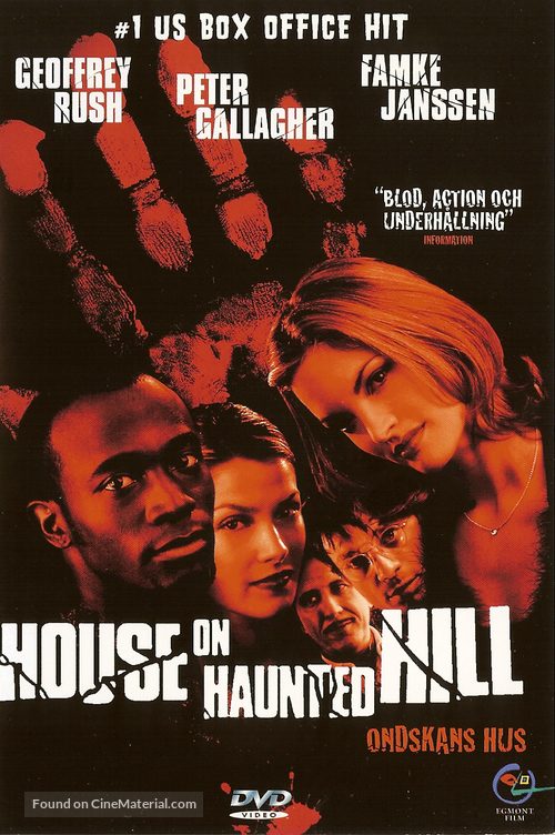 House On Haunted Hill - Swedish DVD movie cover