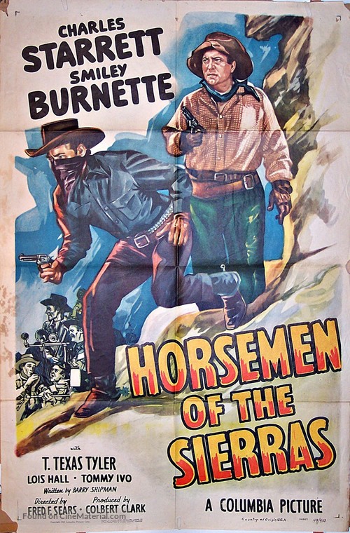 Horsemen of the Sierras - Movie Poster