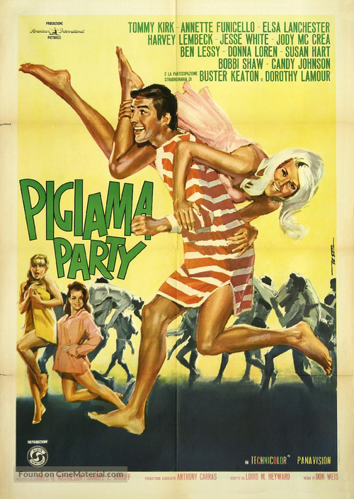 Pajama Party - Italian Movie Poster