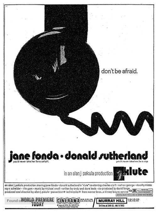 Klute - poster