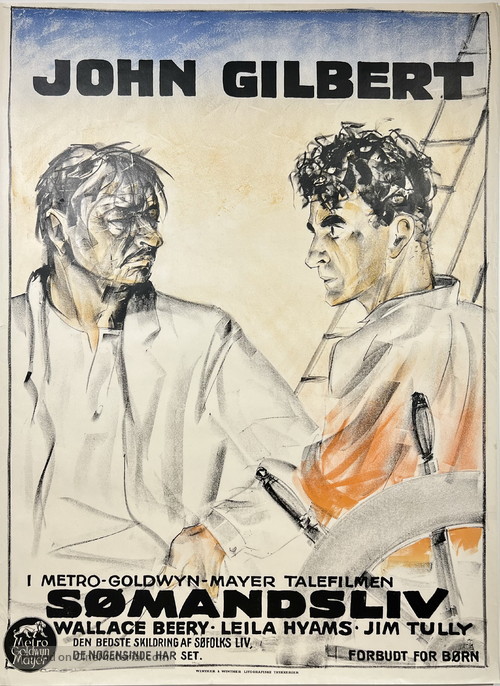 Way for a Sailor - Danish Movie Poster