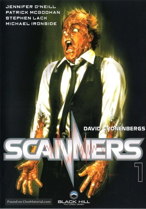 Scanners - German DVD movie cover