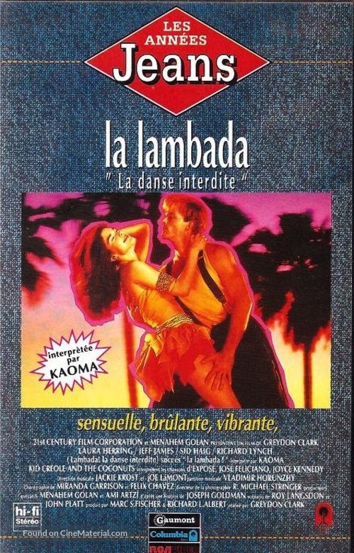 The Forbidden Dance - French VHS movie cover