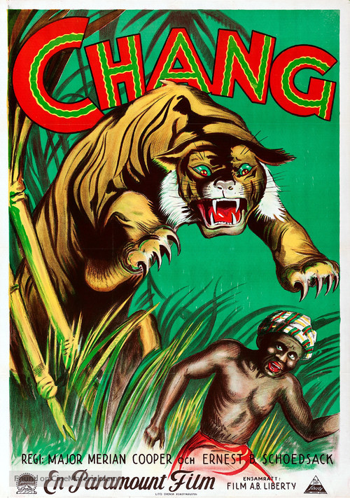 Chang: A Drama of the Wilderness - Swedish Movie Poster