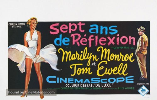 The Seven Year Itch - Belgian Movie Poster