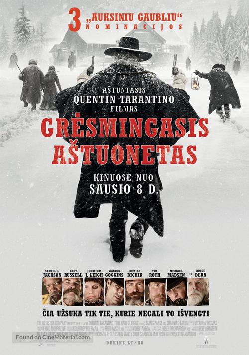 The Hateful Eight - Lithuanian Movie Poster