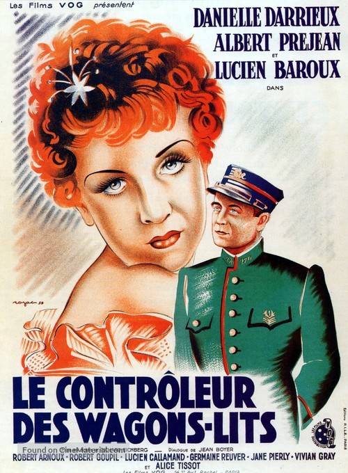 Le contr&ocirc;leur des wagons-lits - French Movie Poster