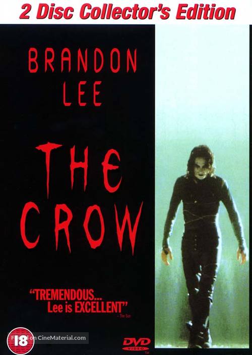 The Crow - British DVD movie cover