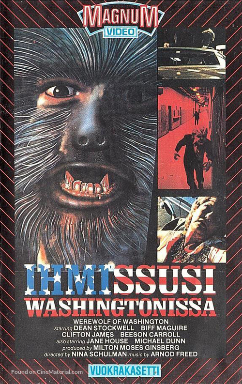 The Werewolf of Washington - Finnish VHS movie cover