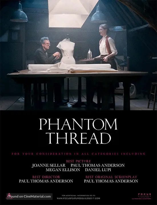 Phantom Thread (2017) for your consideration movie poster