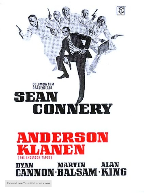 The Anderson Tapes - Danish Movie Poster