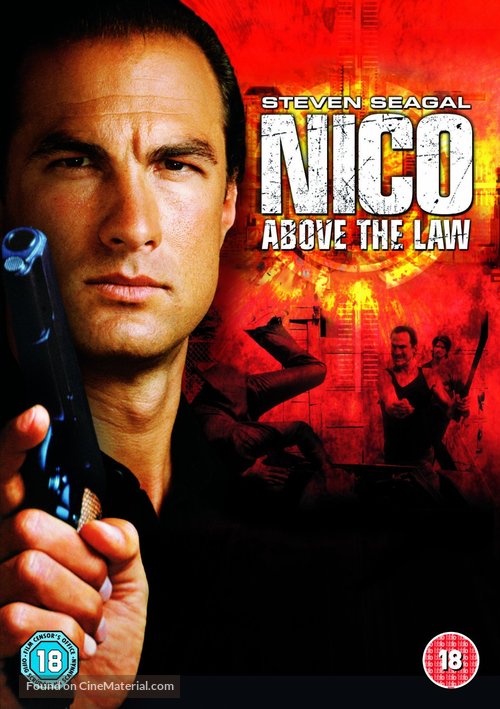 Above The Law - British DVD movie cover