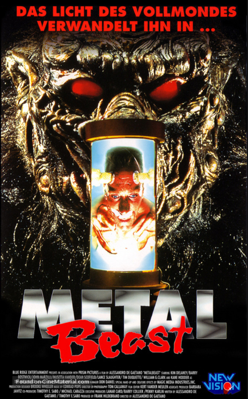 Project: Metalbeast - German VHS movie cover
