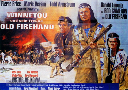 Winnetou und sein Freund Old Firehand - German Movie Poster