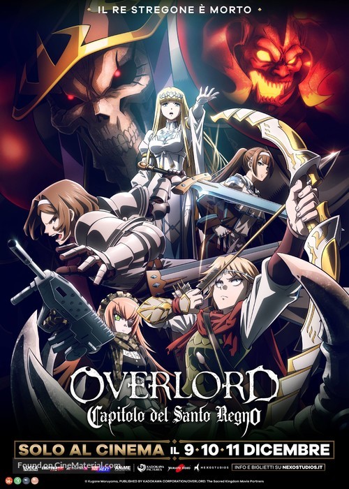 Overlord Sei Oukoku-hen - Italian Movie Poster