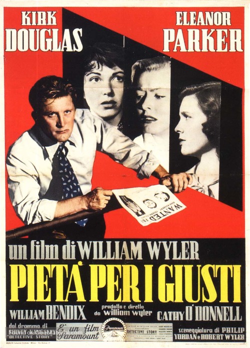 Detective Story - Italian Movie Poster